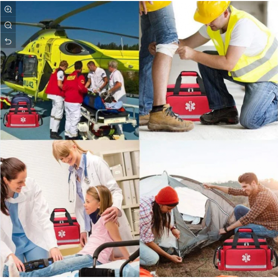 Medisinsk bærbar vanntett reflekterende traumeoverlevelse Emergency Empty First Aid Kit Bags