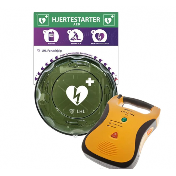 Lifeline AED Hjertestarter - Norsk, med 5 års batteri