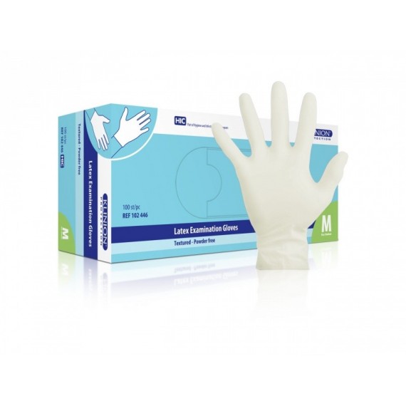 SALG -50%. Hanske latex Klinion Medium u/pudder 100 stk