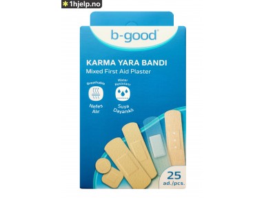 B-GOOD Plastermiks med 25 plaster i 6 varianter