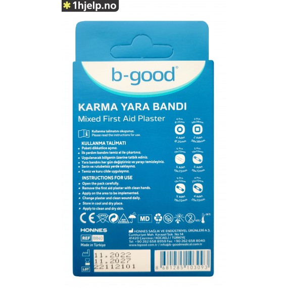 B-GOOD Plastermiks med 25 plaster i 6 varianter