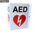 Skilt AED Plog