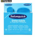 Plaster Salvequick fingertipp blå, 6754CAP, 6stk