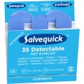 Salvequick plaster næringsmiddel blå 6735CAP,6stk